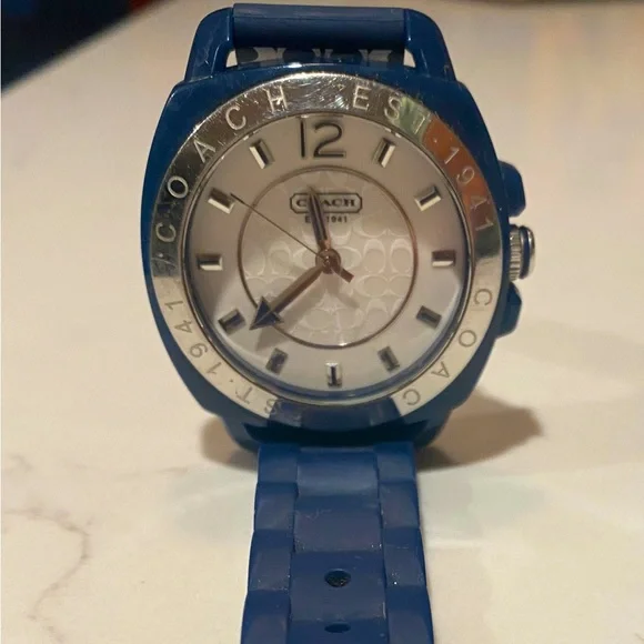 COACH Boyfriend Navy Blue Watch Silicone / Rubber Band COACH 14503978 Women main image 2
